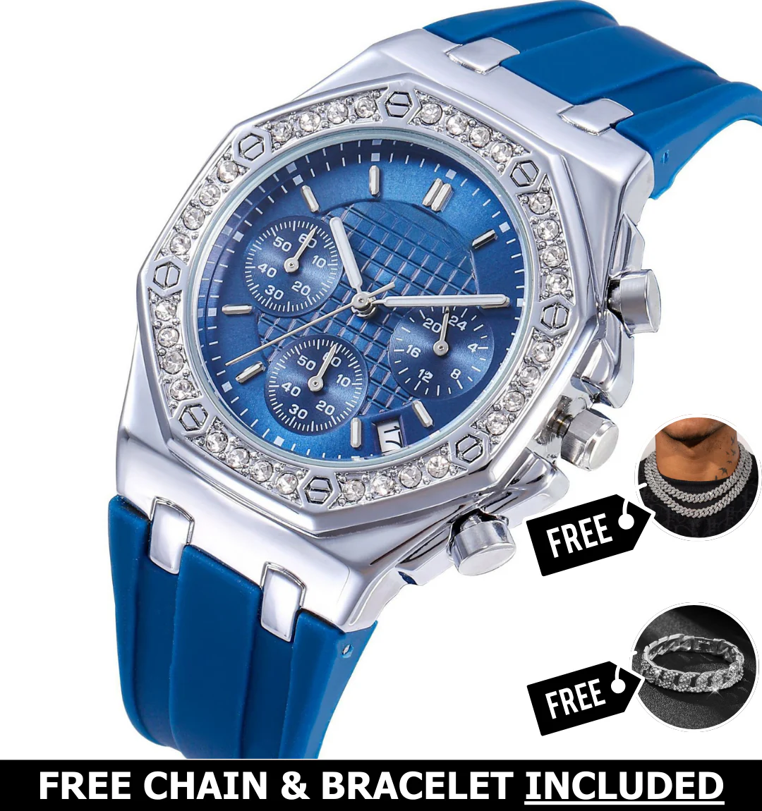 Azure Royale Chronograph Watch - Image 3