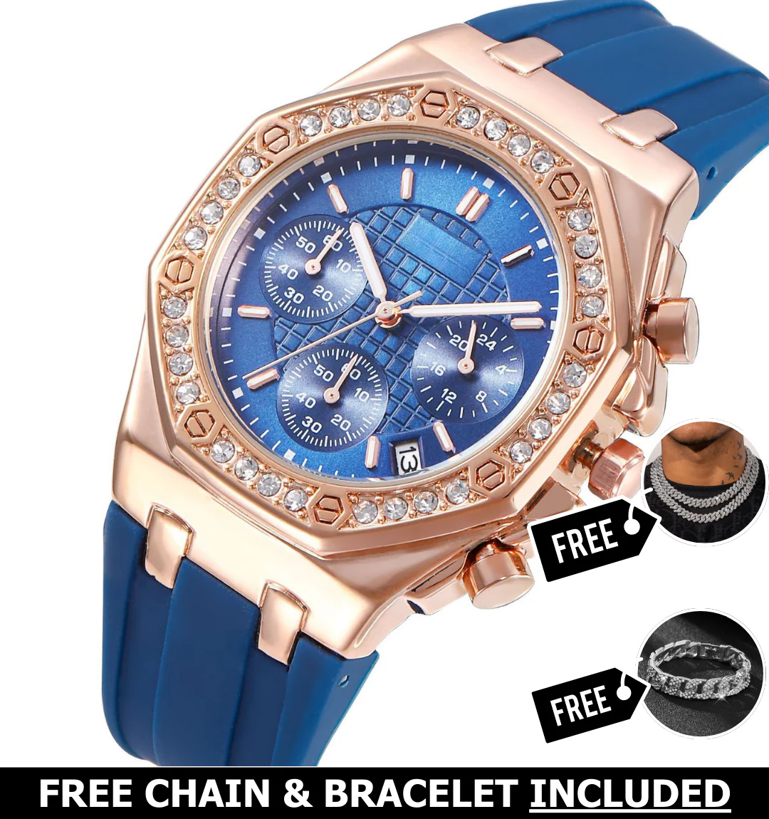 Azure Royale Chronograph Watch - Image 4