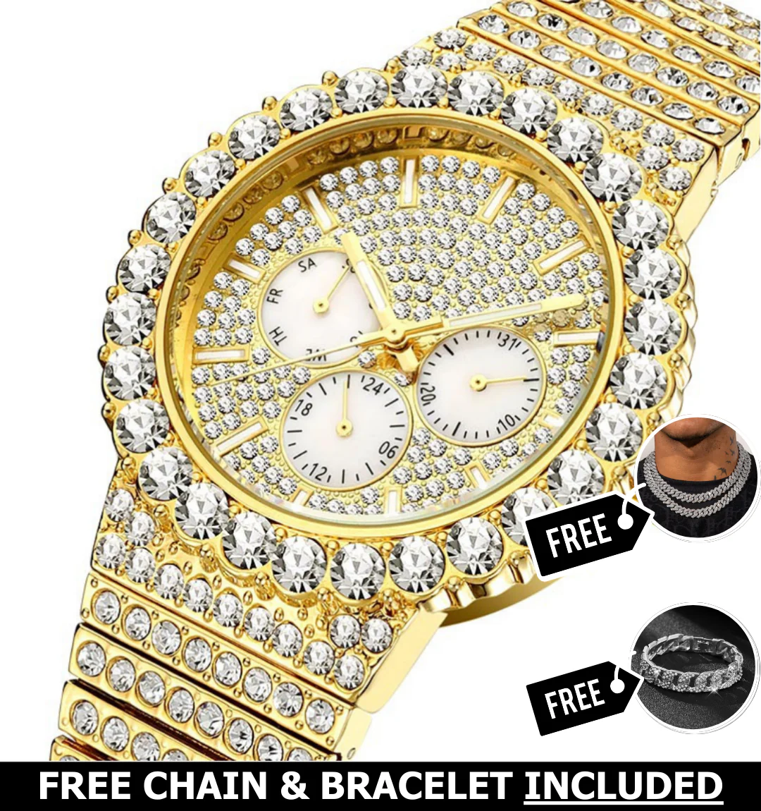 Celestial Iced Out Watch - Image 4