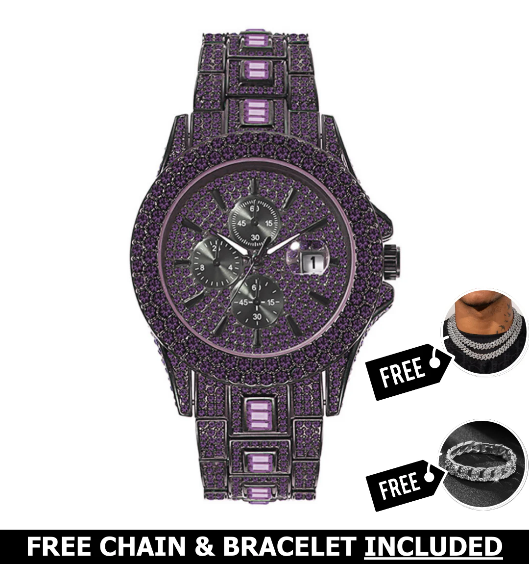 Kraken Iced Out Watch - Image 3