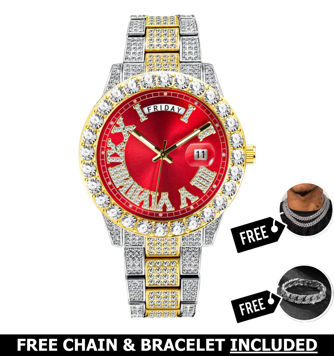 Armani Iced Out Watch - Image 3