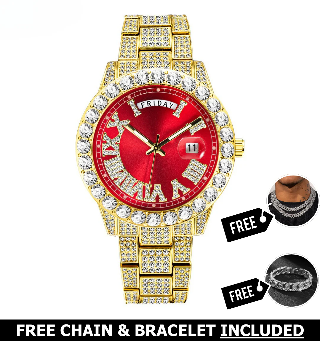 Armani Iced Out Watch - Image 4
