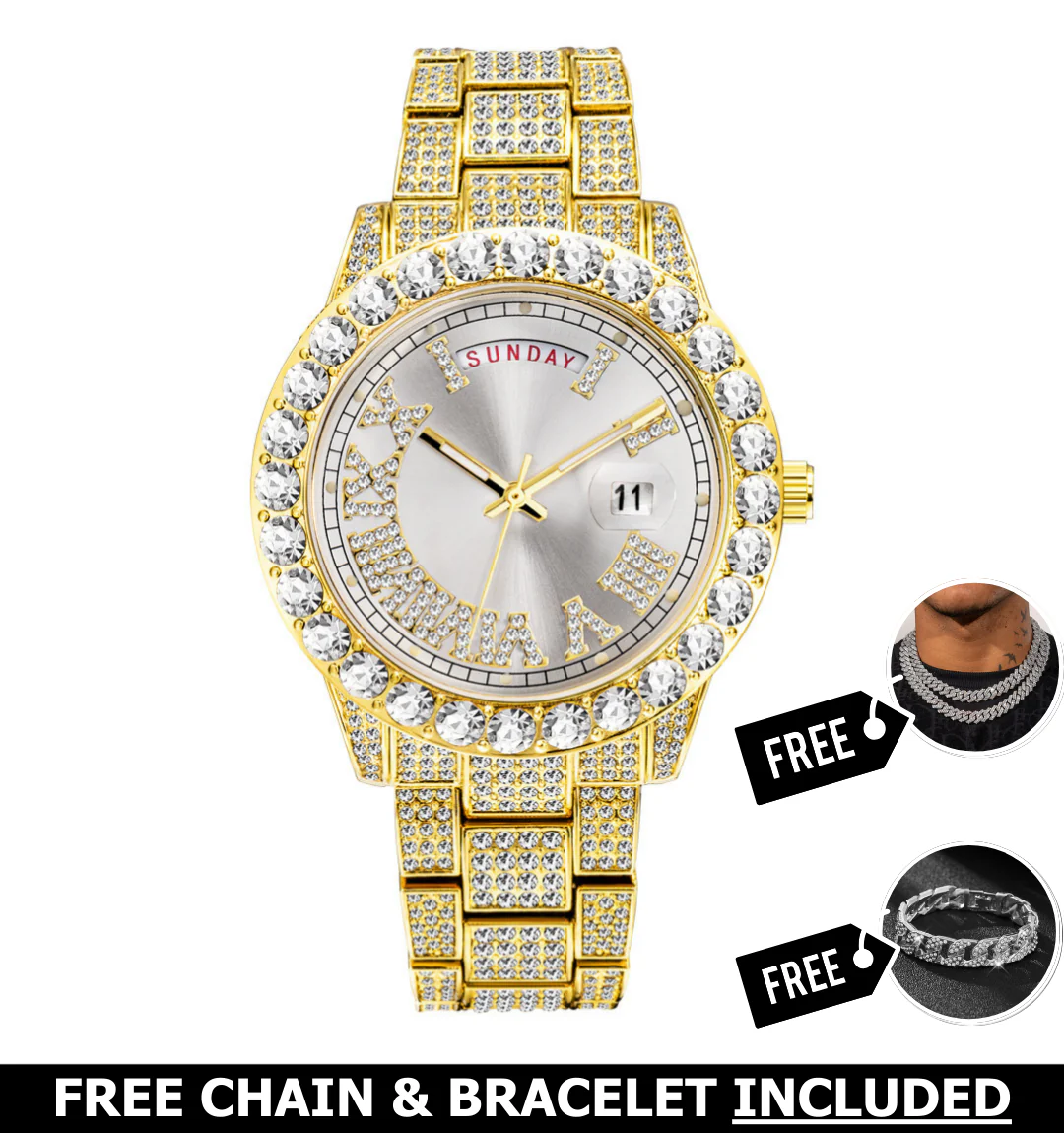 Armani Iced Out Watch - Image 5