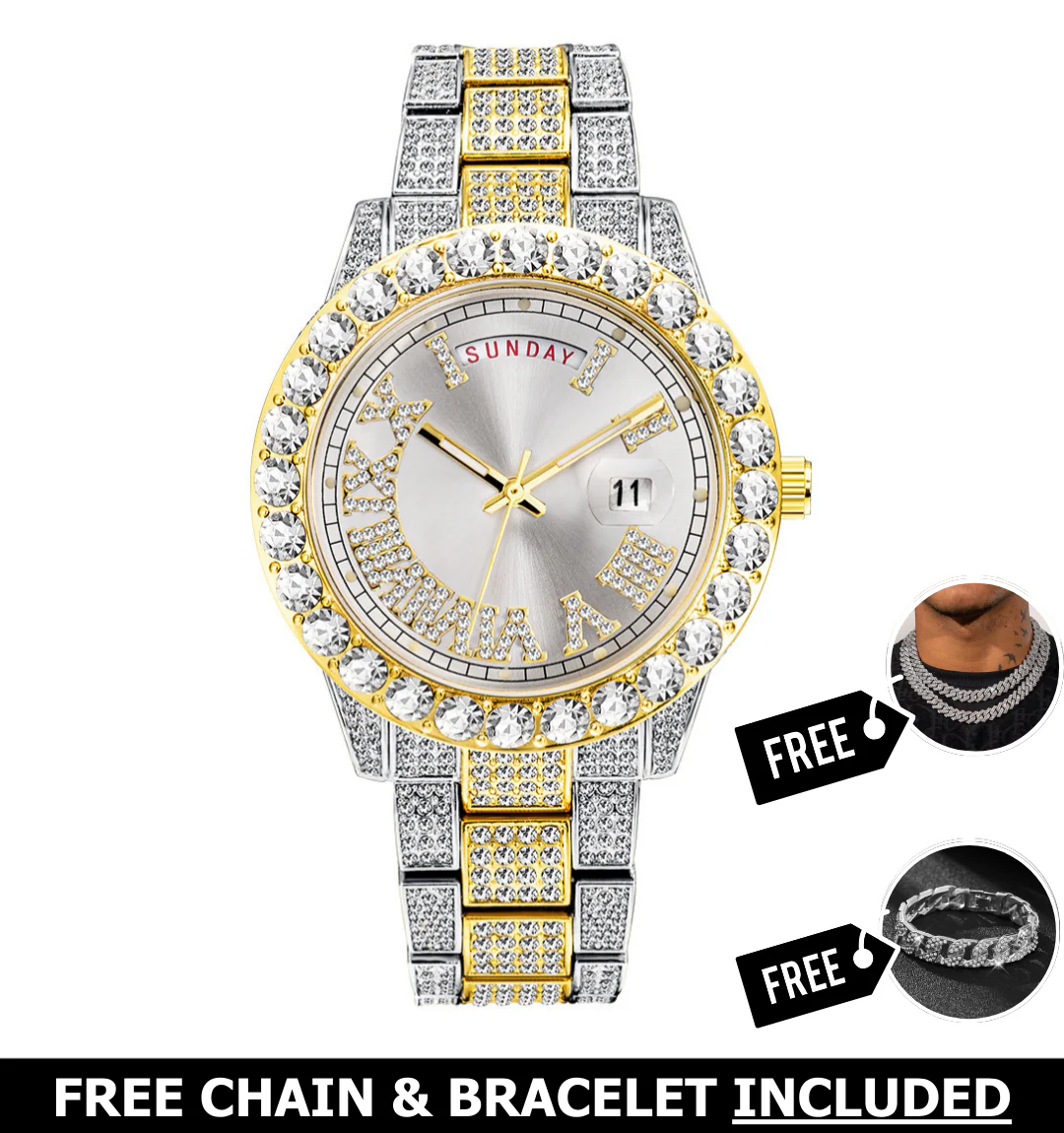 Armani Iced Out Watch - Image 6