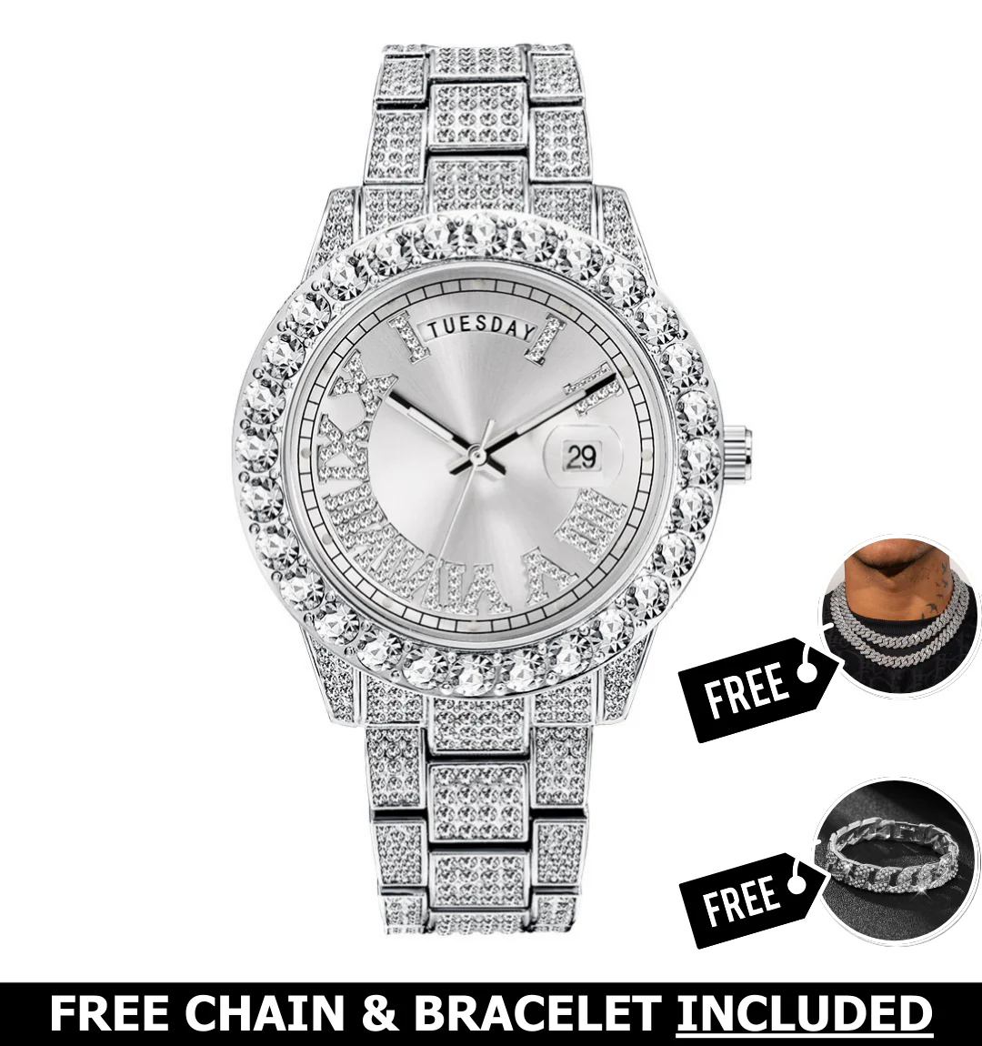 Armani Iced Out Watch - Image 8