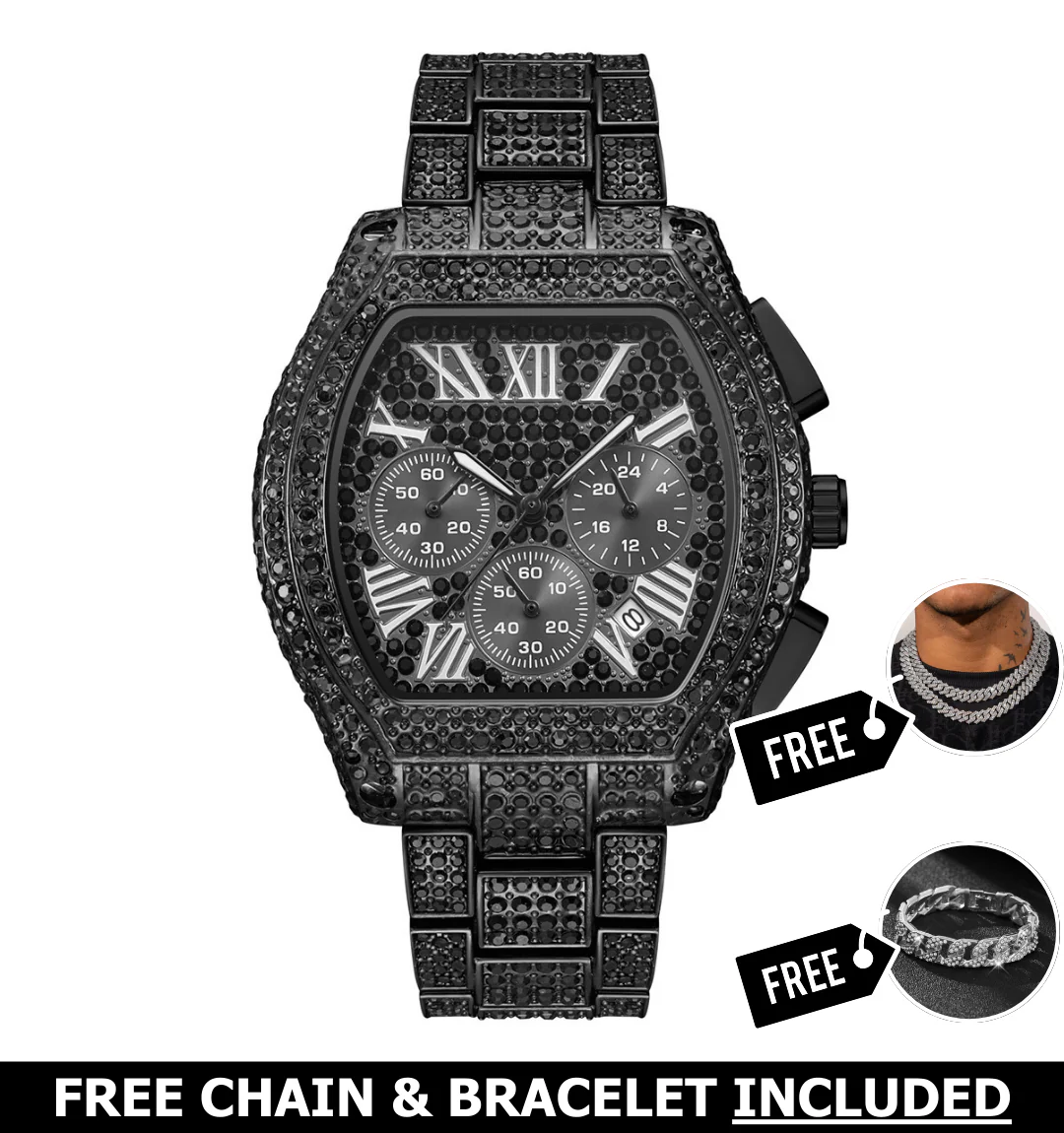 Viking Iced Out Watch - Image 3